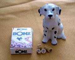 dollhouse dalmatian with Bonz dog food