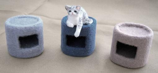 dollhouse single cat condo house