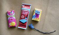 dollhouse cat pan liners, catnip, treats and mouse